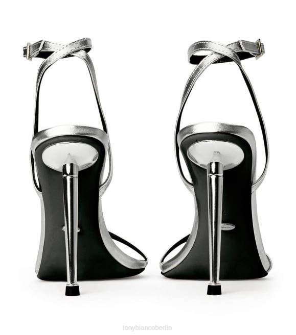 Stöckelschuhe| de Tony Bianco Frauen Myra-Heels Silbernappa metallic 462463